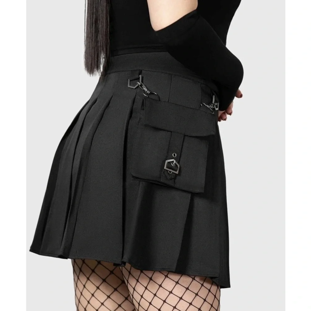Killstar Black Mini Skirt Chaos Theory Small - Picture 3 of 9